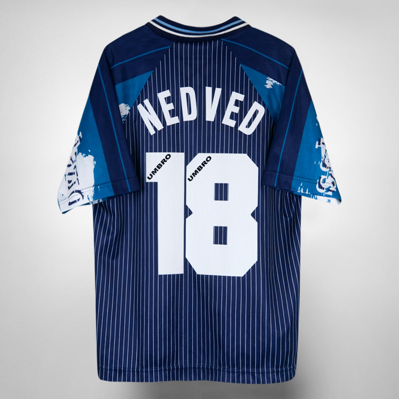 1996-1997 Lazio Umbro Away Shirt #18 Pavel Nedved