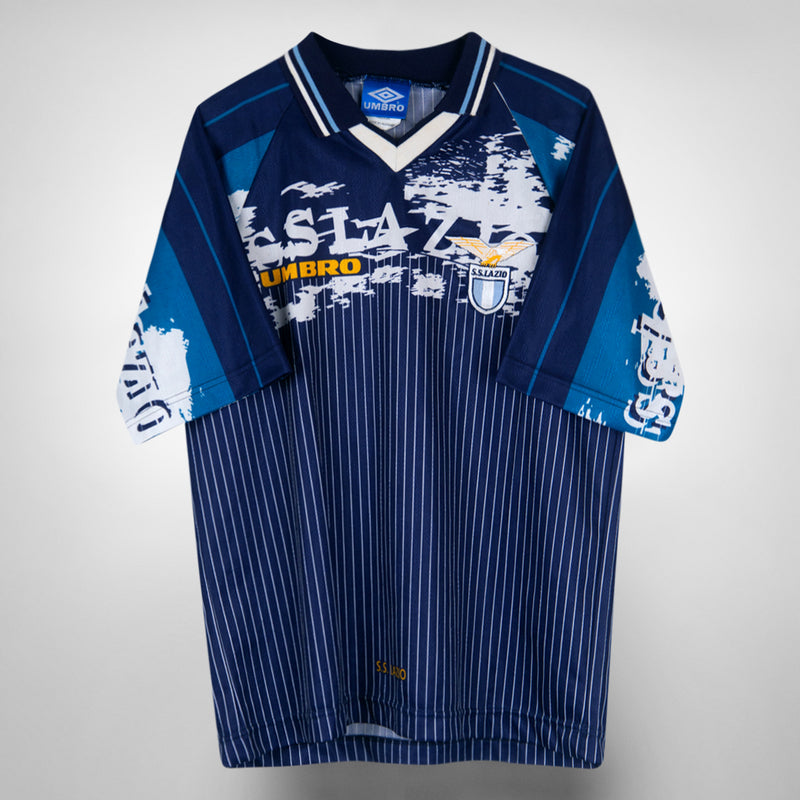 1996-1997 Lazio Umbro Away Shirt #18 Pavel Nedved