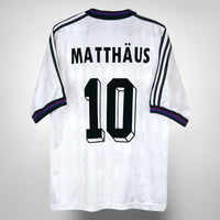 1995-1996 Bayern Munich Adidas Away Shirt #10 Lothar Matthäus