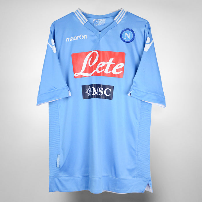 2013-2014 Napoli Macron Home Shirt #17 Marek Hamsik