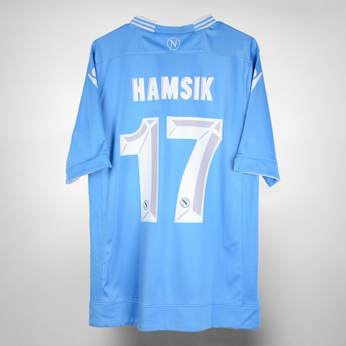 2013-2014 Napoli Macron Home Shirt #17 Marek Hamsik