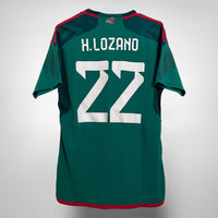 2022-2023 Mexico Adidas Home Shirt #22 Hirving Lozano - Marketplace