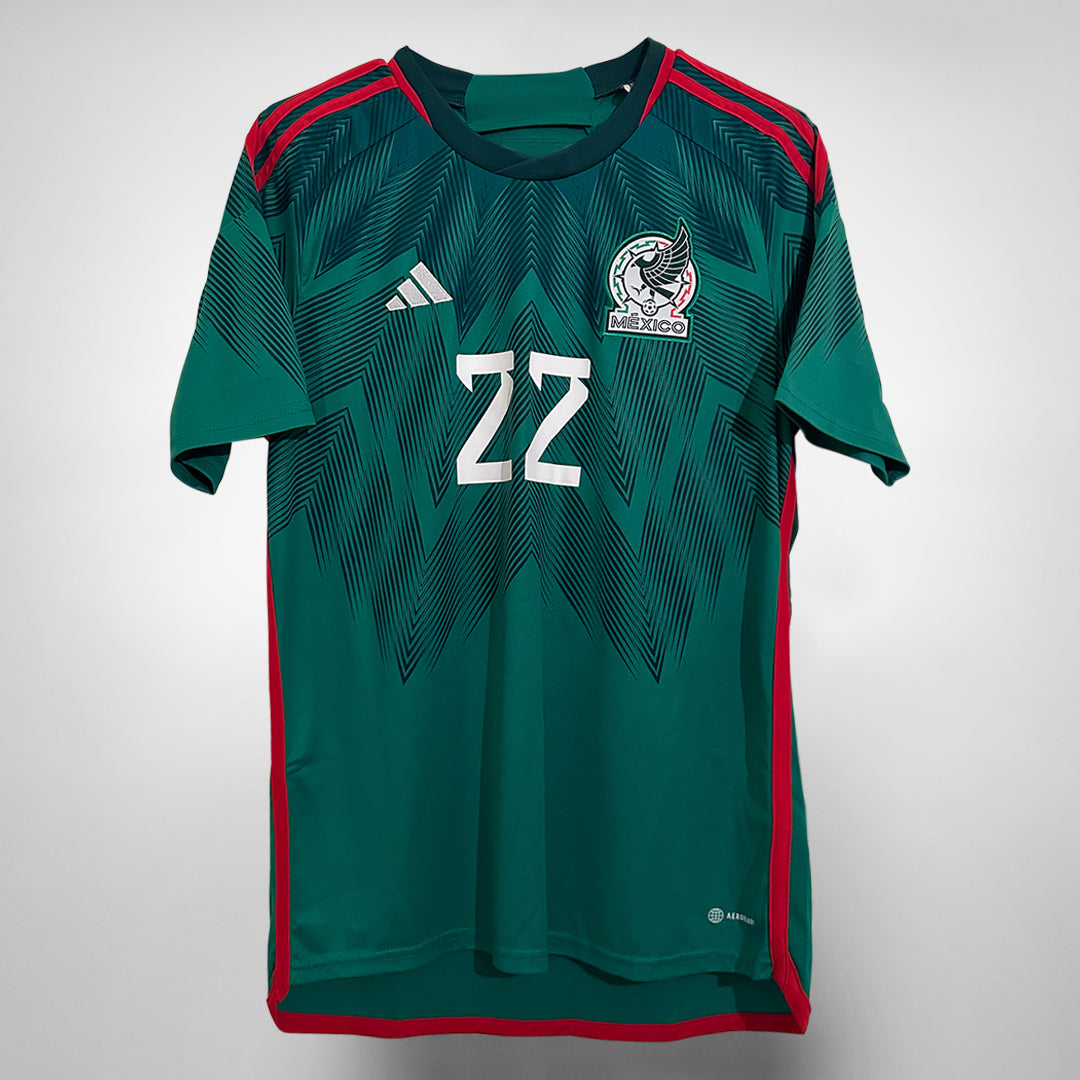 2022 2023 Mexico Adidas Home Shirt 22 Hirving Lozano Classic Football Shirts Vintage Football Shirts Rare Soccer Shirts Worldwide Delivery 90 s Football Shirts Manchester United Arsenal Juventus