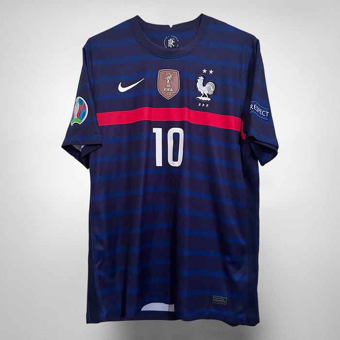 2020-2021 France Nike Home Shirt #10 Kylian Mbappe - Marketplace
