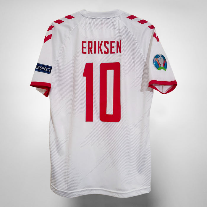 2020-2021 Denmark Hummel Away Shirt #10 Christian Eriksen - Marketplace