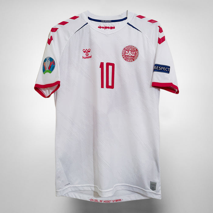 2020-2021 Denmark Hummel Away Shirt #10 Christian Eriksen - Marketplace
