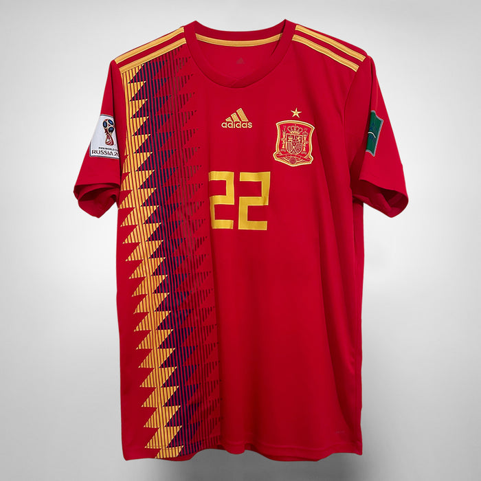 2018-2019 Spain Adidas Home Shirt #22 Isco - Marketplace