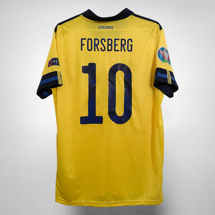 2020-2021 Sweden Adidas Home Shirt #10 Emil Forsberg - Marketplace