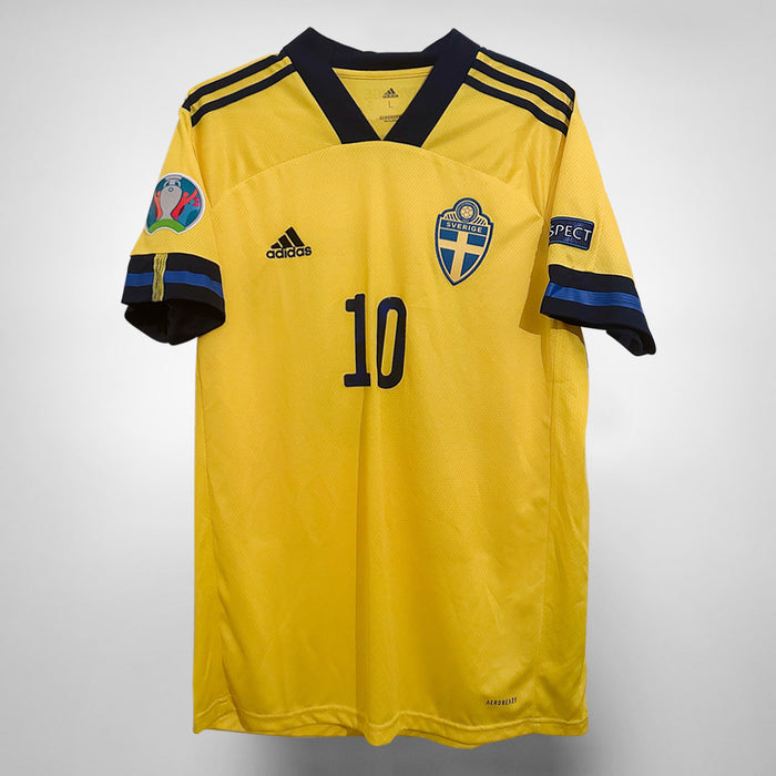 2020-2021 Sweden Adidas Home Shirt #10 Emil Forsberg - Marketplace