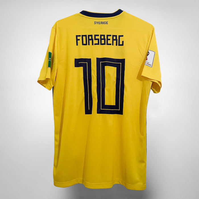 2018-2019 Sweden Adidas Home Shirt #10 Emil Forsberg - Marketplace