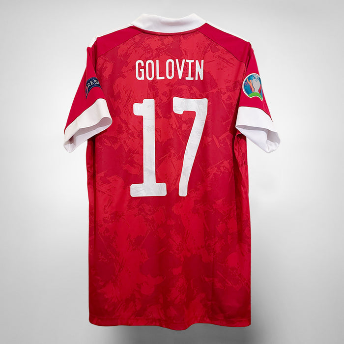 2020-2021 Russia Adidas Home Shirt #17 Aleksandr Golovin  - Marketplace