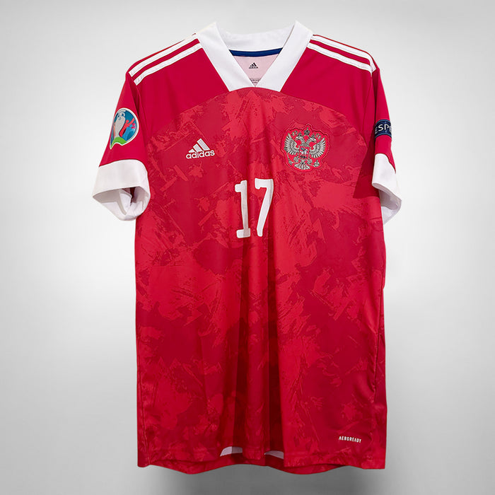 2020-2021 Russia Adidas Home Shirt #17 Aleksandr Golovin  - Marketplace