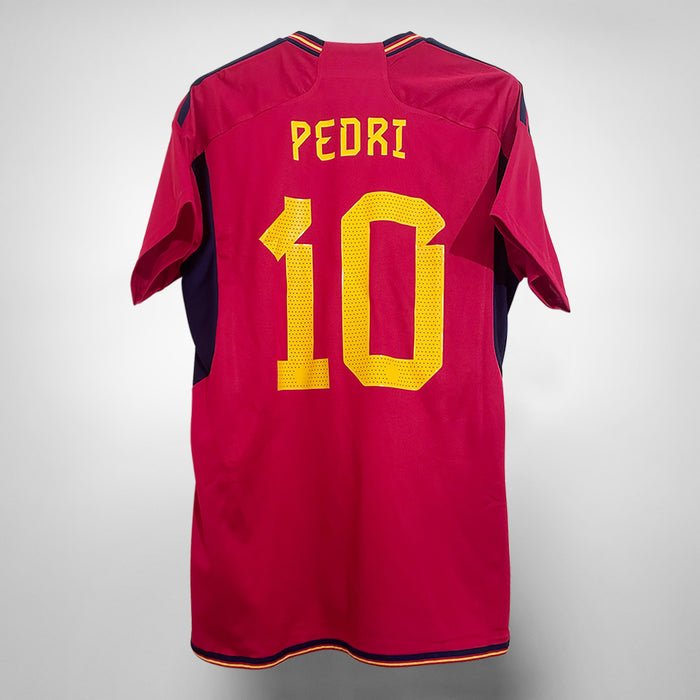 2022-2023 Spain Adidas Home Shirt #10 Pedri  - Marketplace