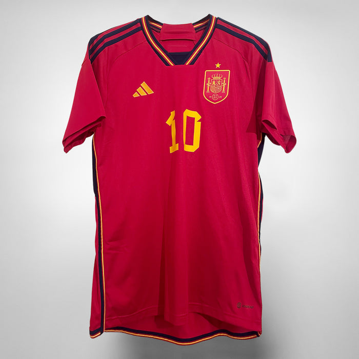 2022-2023 Spain Adidas Home Shirt #10 Pedri  - Marketplace