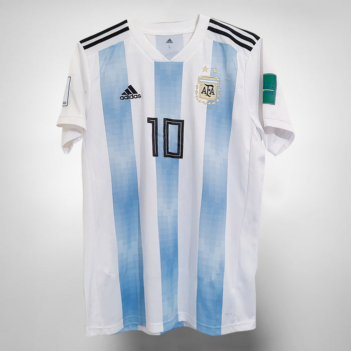 2018-2019 Argentina Adidas Home Shirt #10 Lionel Messi  - Marketplace