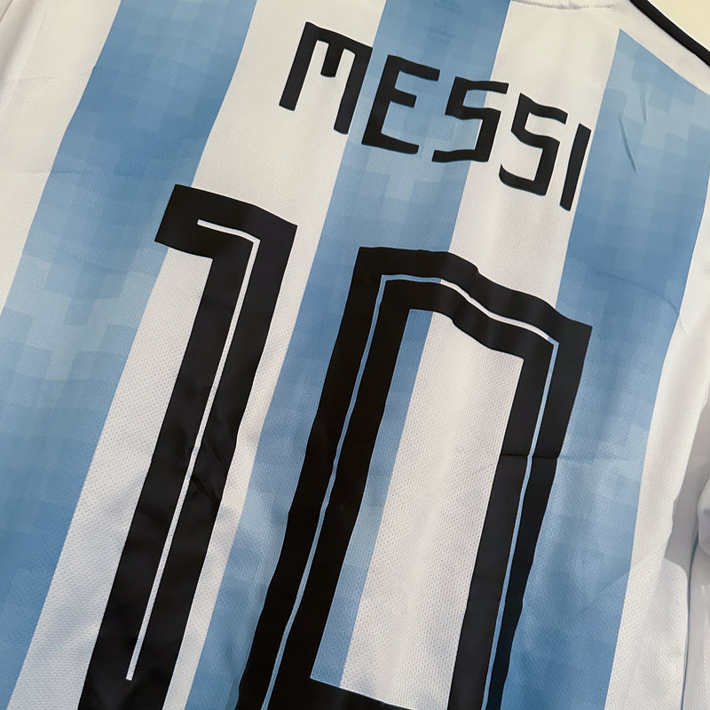 2018-2019 Argentina Adidas Home Shirt #10 Lionel Messi  - Marketplace