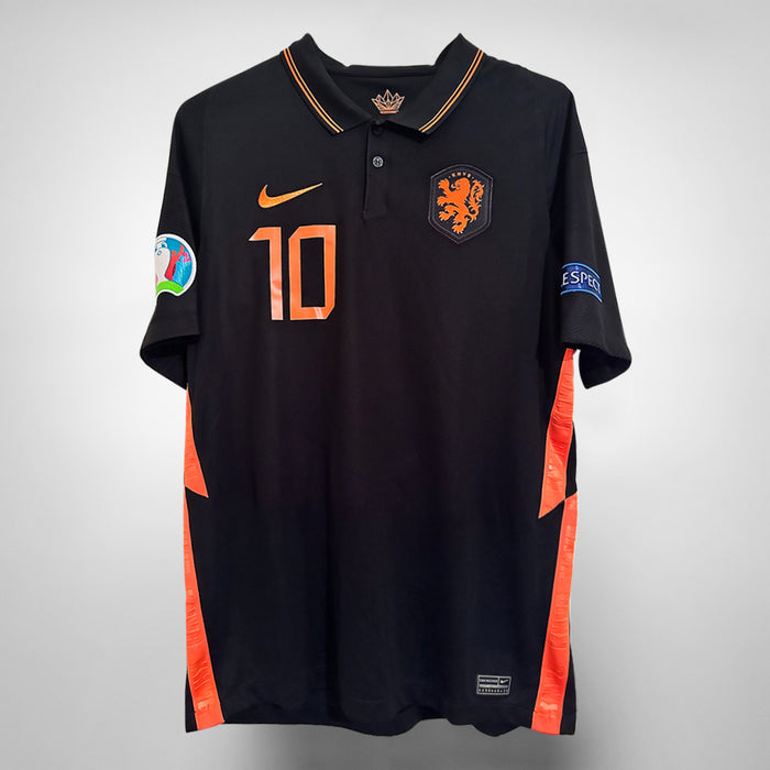 2020-2021 Netherlands Nike Away Shirt #10 Memphis Depay  - Marketplace