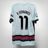 2020-2021 Portugal Nike Away Shirt #11 Bruno Fernandes  - Marketplace