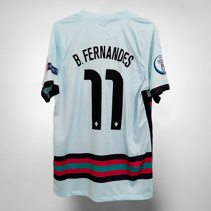 2020-2021 Portugal Nike Away Shirt #11 Bruno Fernandes  - Marketplace