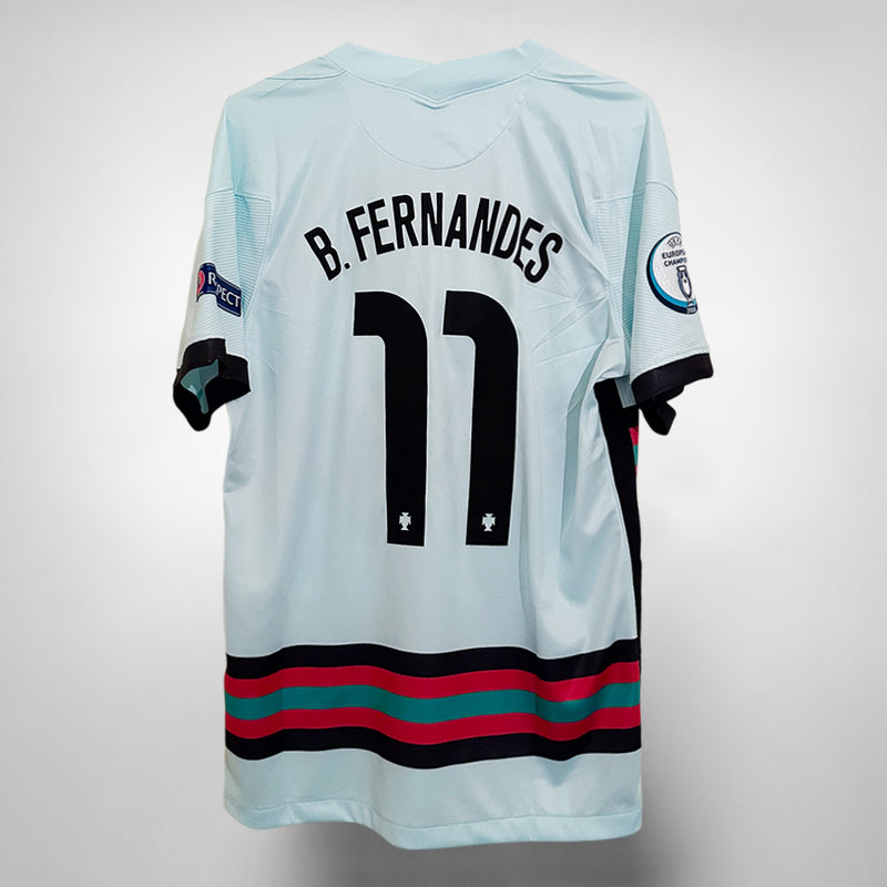 2020-2021 Portugal Nike Away Shirt #11 Bruno Fernandes  - Marketplace