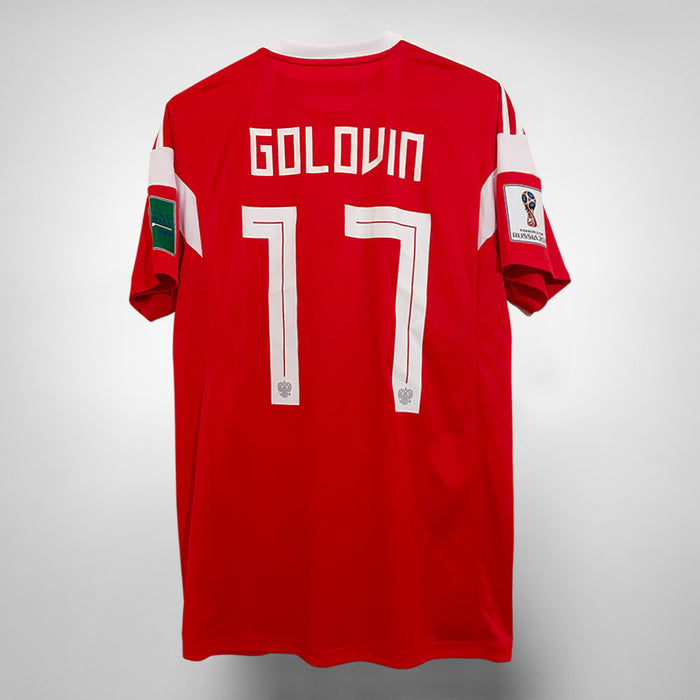 2018-2019 Russia Adidas Home Shirt #17 Aleksandr Golovin  - Marketplace