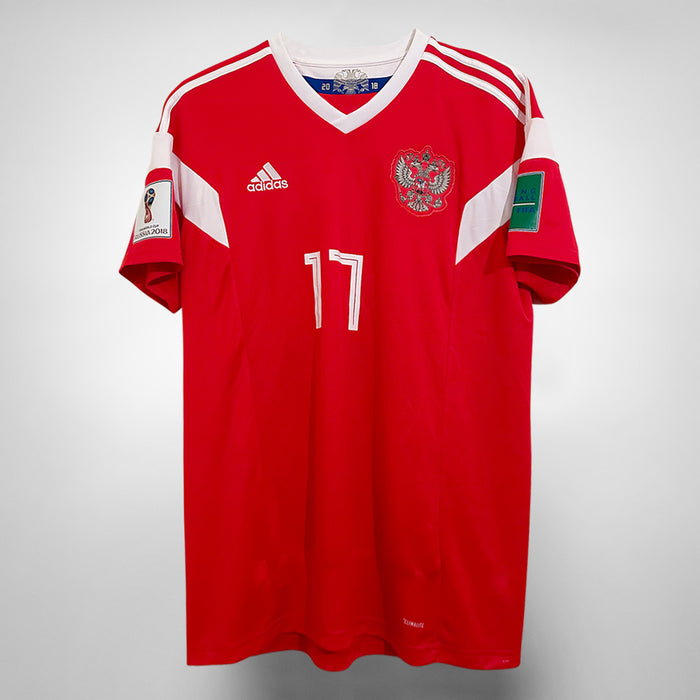 2018-2019 Russia Adidas Home Shirt #17 Aleksandr Golovin  - Marketplace