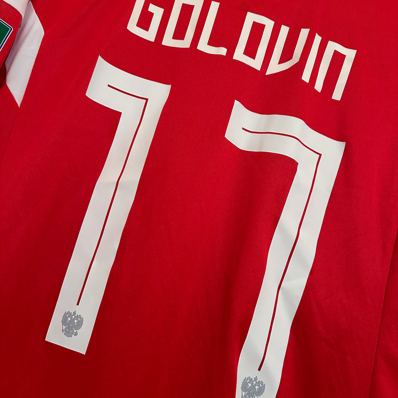 2018-2019 Russia Adidas Home Shirt #17 Aleksandr Golovin  - Marketplace