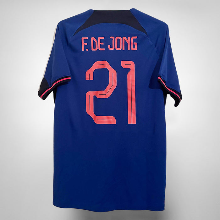 2022-2023 Netherlands Nike Away Shirt #21 Frenkie De Jong  - Marketplace