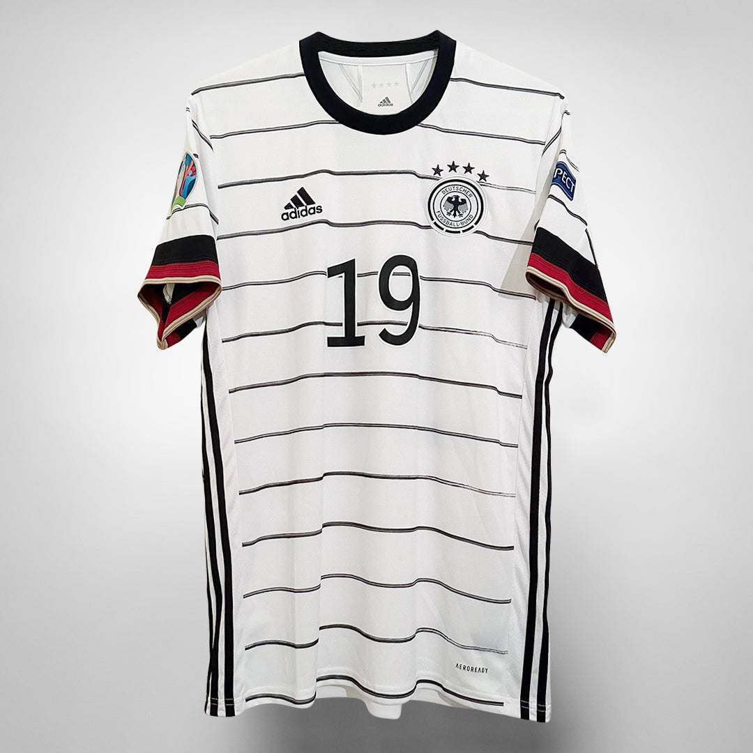 2020 2021 Germany Adidas Home Shirt 19 Leroy Sane Classic Football Shirts Vintage Football Shirts Rare Soccer Shirts Worldwide Delivery 90 s Football Shirts Manchester United Arsenal Juventus