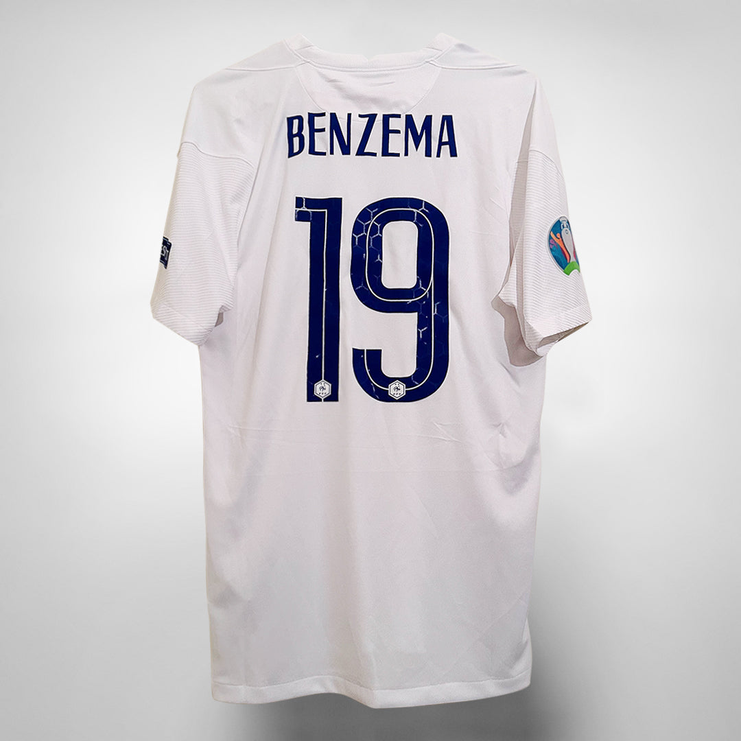 2020-2021 France Nike Away Shirt #19 Karim Benzema | Classic Football ...