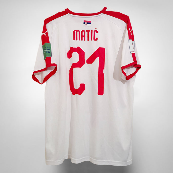 2018-2019 Serbia Puma Away Shirt #22 Nemanja Matic  - Marketplace