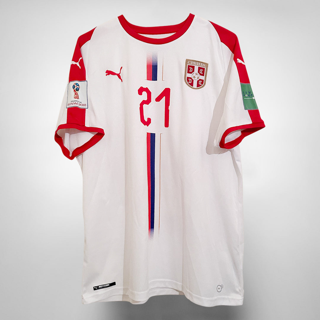 2018-2019 Serbia Puma Away Shirt #22 Nemanja Matic  - Marketplace