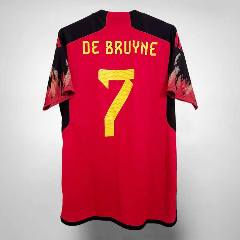 2022-2023 Belgium Adidas Home Shirt #7 Kevin De Bruyne  - Marketplace