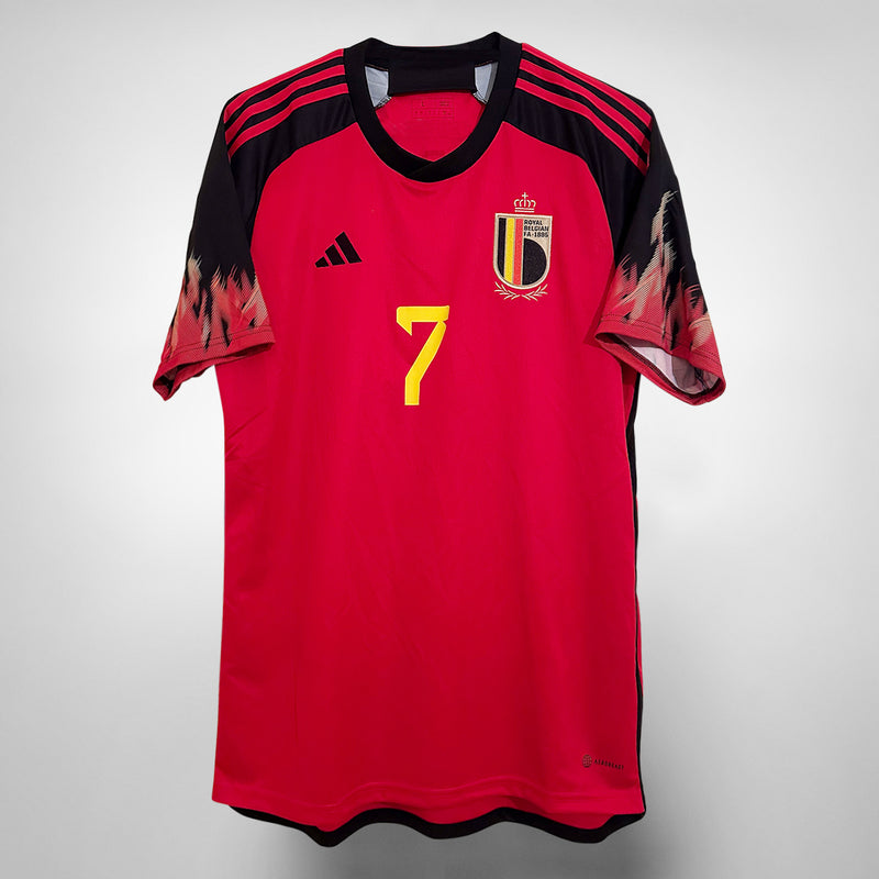 2022-2023 Belgium Adidas Home Shirt #7 Kevin De Bruyne  - Marketplace