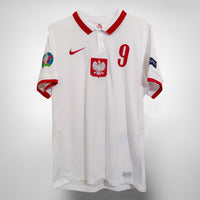 2020-2021 Poland Nike Home Shirt #9 Robert Lewandowski  - Marketplace