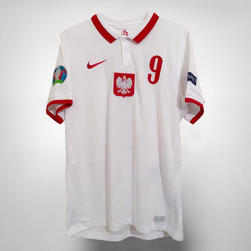 2020-2021 Poland Nike Home Shirt #9 Robert Lewandowski  - Marketplace