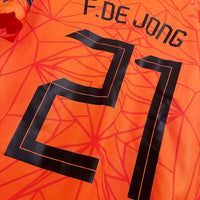 2020-2021 Netherlands Nike Home Shirt #21 Frenkie De Jong  - Marketplace