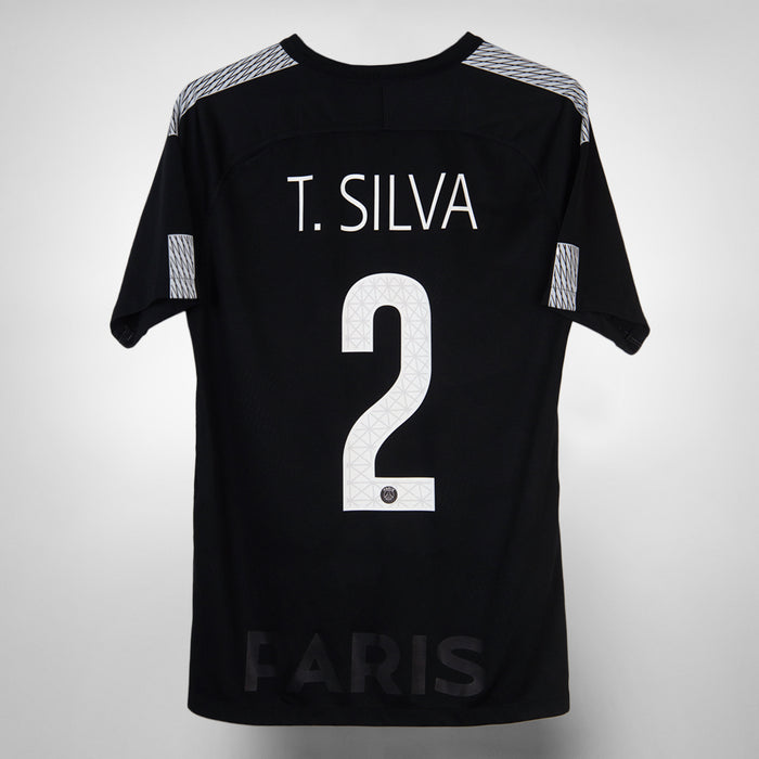 2017-2018 PSG Paris Saint-Germain Nike Third Shirt #2 Thiago Silva