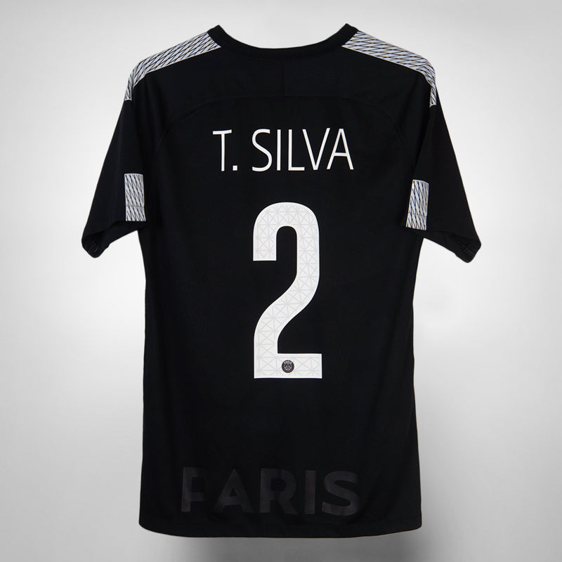 2017-2018 PSG Paris Saint-Germain Nike Third Shirt #2 Thiago Silva