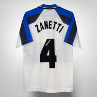 1996-1997 Inter Milan Umbro Away Shirt #4 Javier Zanetti