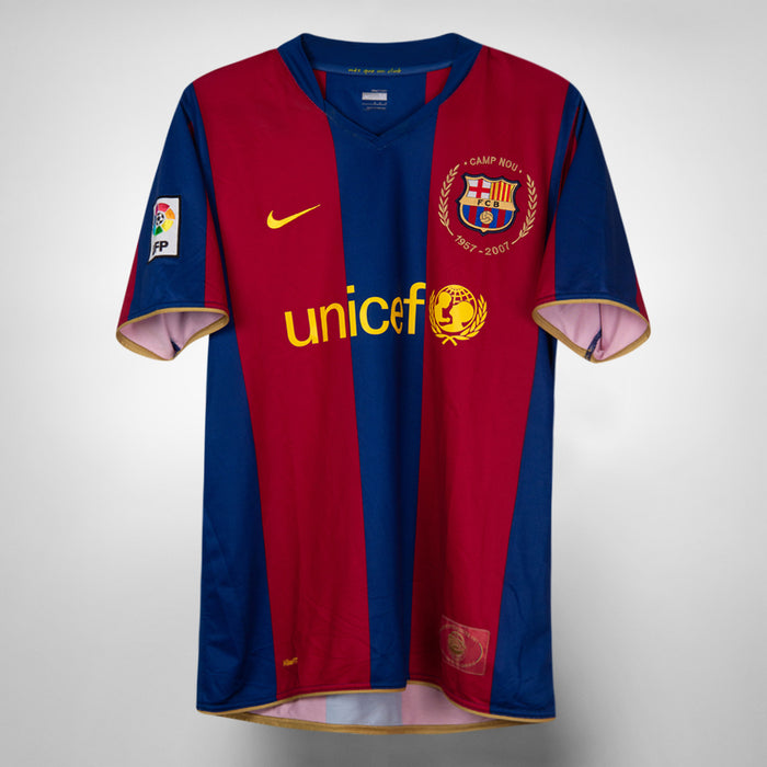 2007-2008 Barcelona Nike Home Shirt #10 Ronaldinho