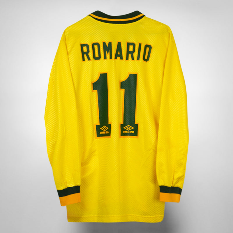 1994-1996 Brazil Umbro Home Shirt #11 Romario