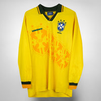 1994-1996 Brazil Umbro Home Shirt #11 Romario