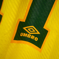 1994-1996 Brazil Umbro Home Shirt #11 Romario