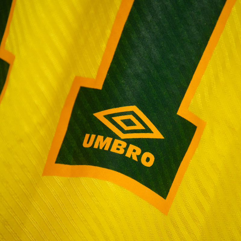 1994-1996 Brazil Umbro Home Shirt #11 Romario