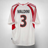 2001-2002 AC Milan Adidas Away Shirt #3 Paolo Maldini