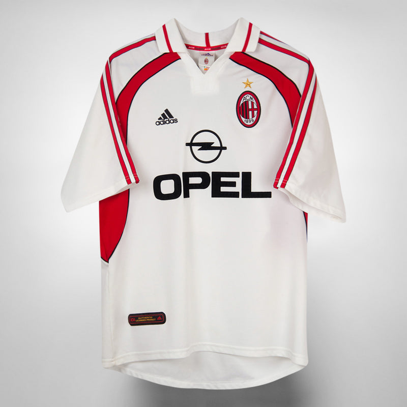 2001-2002 AC Milan Adidas Away Shirt #3 Paolo Maldini