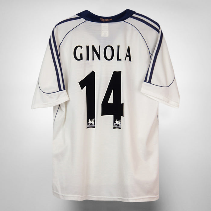 1999-2001 Tottenham Hotspur Adidas Home Shirt #14 David Ginola