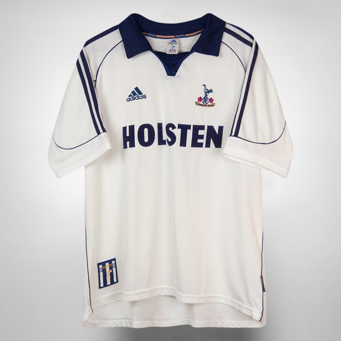 1999-2001 Tottenham Hotspur Adidas Home Shirt #14 David Ginola