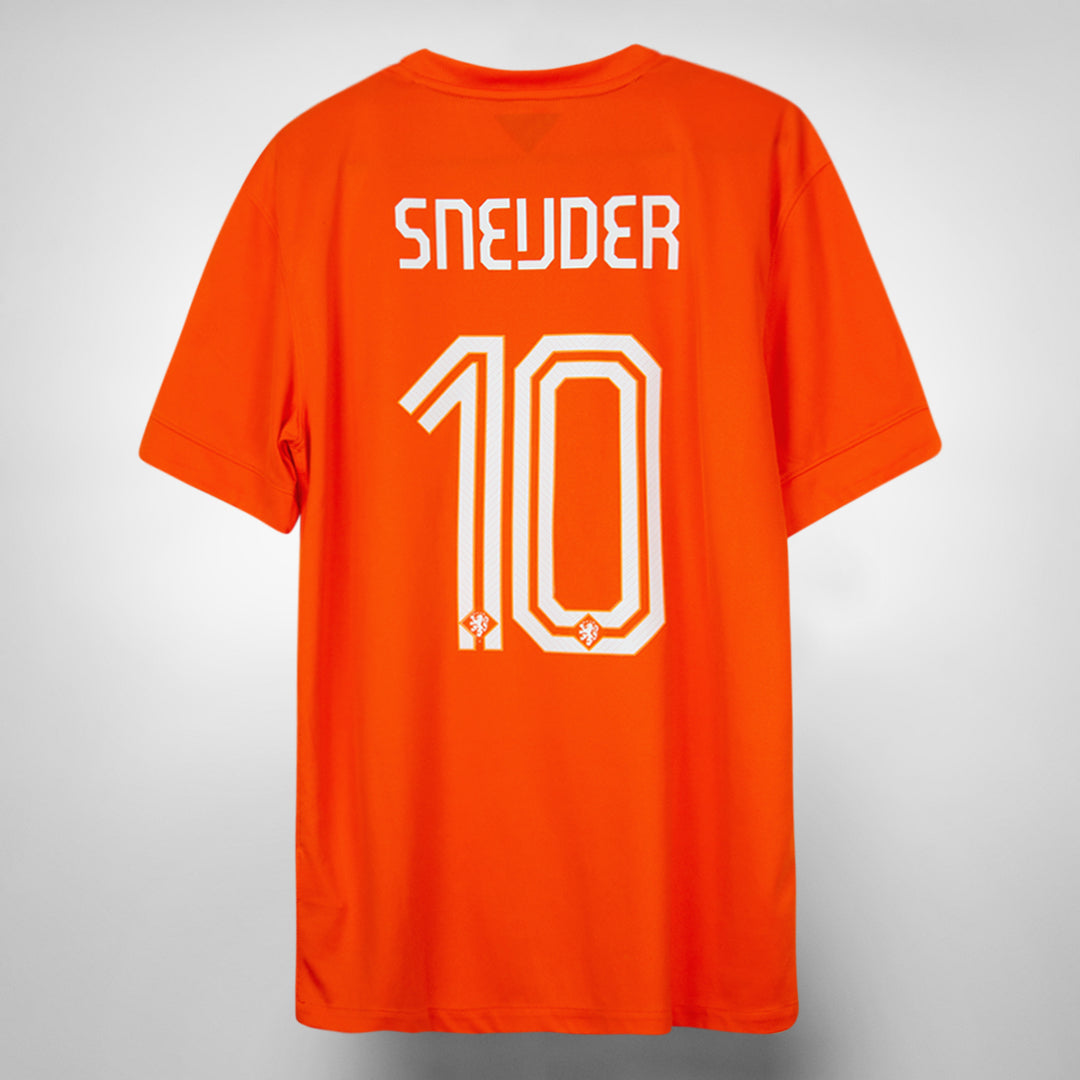 2014-2015 Netherlands Nike Home Shirt #10 Wesley Sneijder
